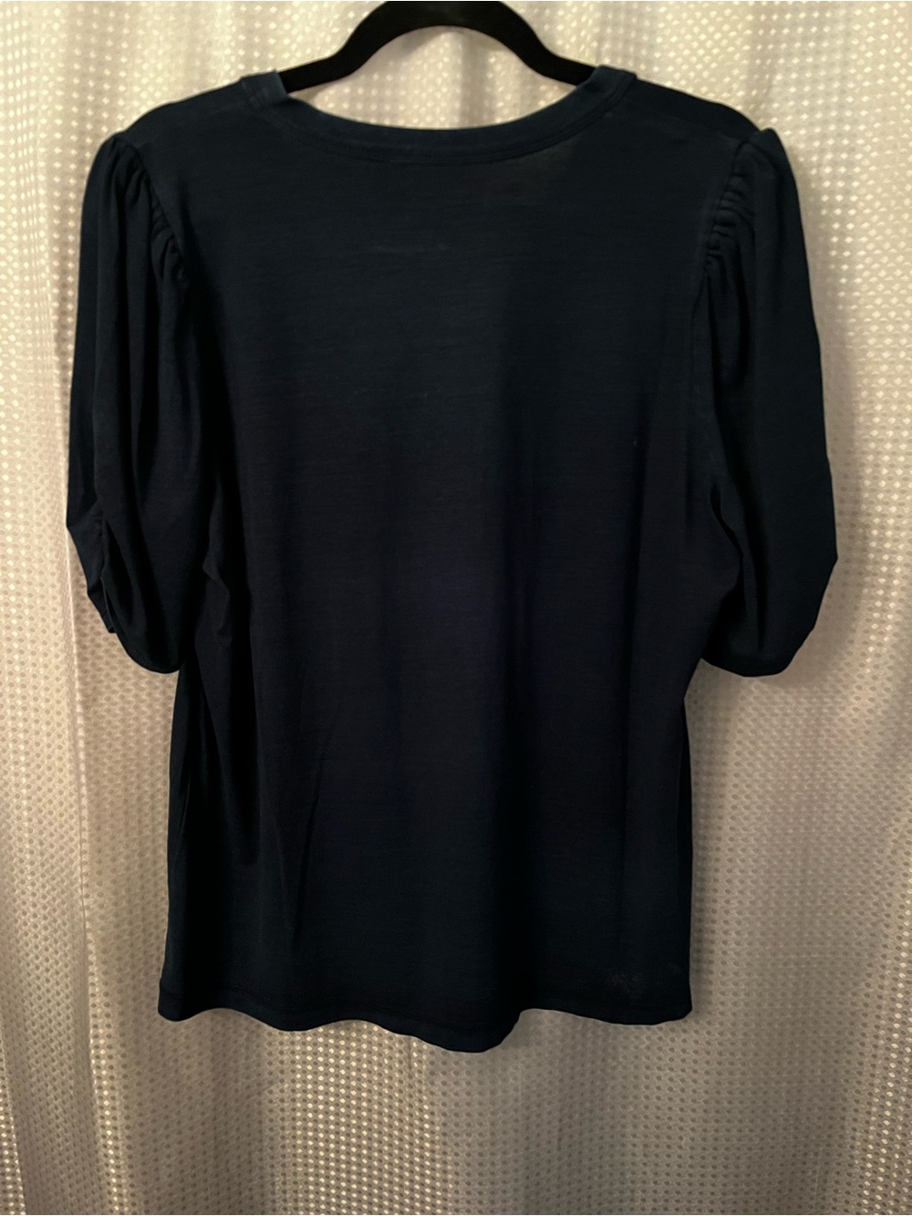 Navy Short Sleeve Henley Top - Picture 4 of 4